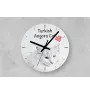 Turkish Angora Cat - wall clock with a cat, shelf clock with a print, personalized home decoration from the Art-Dog brand