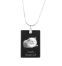 Türkisch Angorakatze - Crystal pendant with cat, silver necklace with photo, personalised pendant by Art-Dog brand