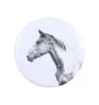 Akhal-Teke - magnet with a horse, a unique imprint of the Art-Dog horse brand