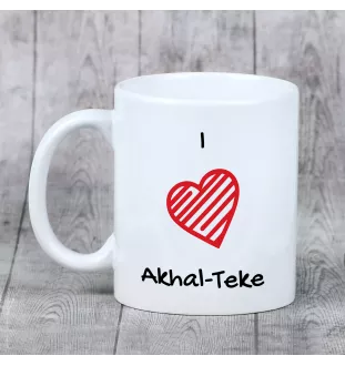 Akhal-Teke - cup with a horse, cute cup with graphics, a gift with your photo from the Art-Dog brand