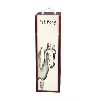 Fell Pony - wine box with a horse, alcohol box with graphics, personalized gift box from the Art-Dog brand