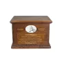 Haflinger Fohlen - urn for horse ashes, personalized urn with a photo, large box for horse ashes by Art-Dog brand