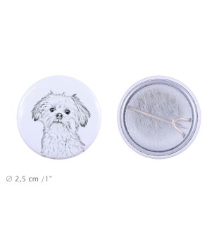 Petit chien lion - badge avec votre chien, ajoutez votre propre photo, marque Art-Dog