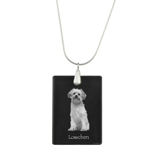 Lowchen, Little Lion Dog - Crystal pendant with dog, silver necklace with photo, personalised pendant by Art-Dog brand